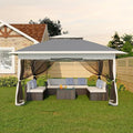 Canopy Tent 12x12 ft, Pop Up Gazebo One-Push Setup by GarveeLife
