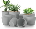 Utopia Home - Plant Pots Indoor - 7/6.6/6/5.3/4.8 Inches Home Decor Flower Pots by UTOPIAHOME