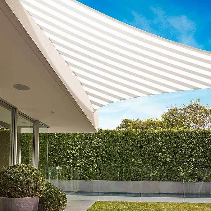 E&K Sunrise 28' x 28' x 28' Sun Shade Sail Triangle Canopy Shade Cover UV Block - Image 8