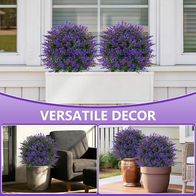 Artificial Lavender Topiary Ball - Image 4