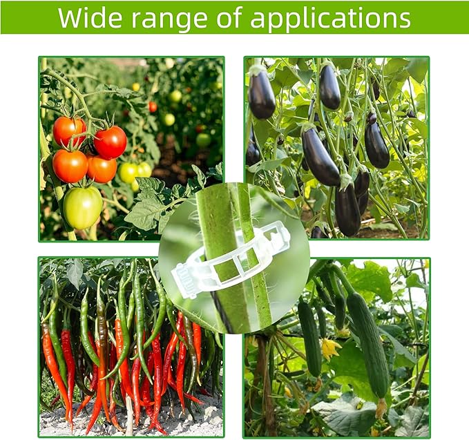 300 Pcs Plant Support Clips, Plastic Clips - Image 6