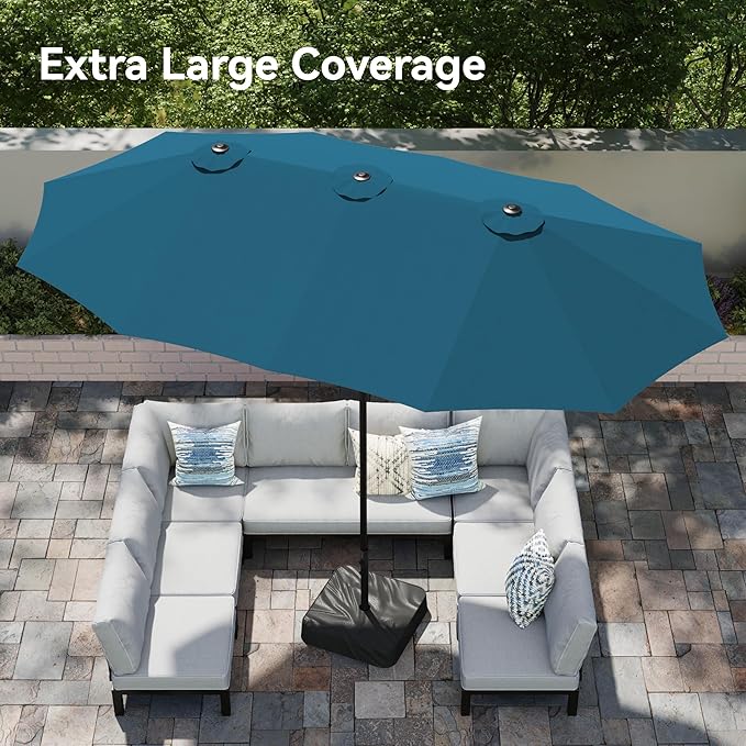 PHI VILLA 15ft Large Patio Umbrellas - Image 2
