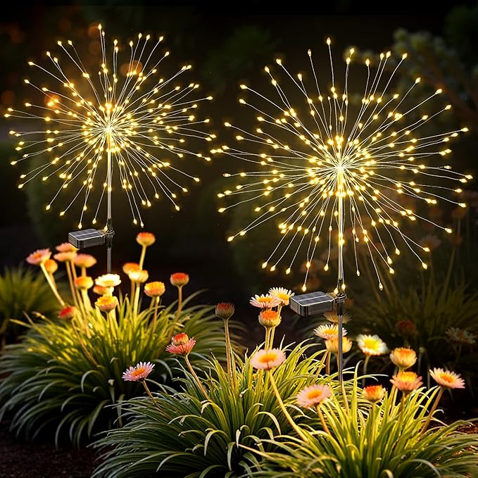 Solar Lights Outdoor, 120LED 2pack Fairy Garden Lights Decor by Suncket