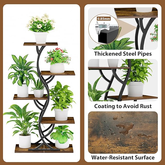 Plant Stand Indoor with Grow Lights - Image 7