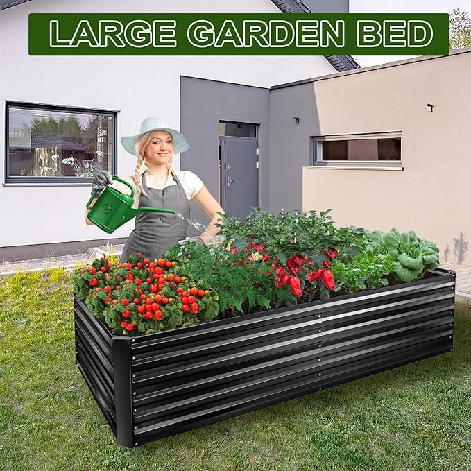 EDOSTORY Metal Raised Bed Garden Bed Kit, Large Metal Raised Garden Beds - Image 5