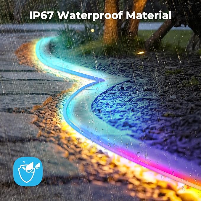 50FT LED Neon Rope Lights, Flexible Led Rope Lights Control - Image 3