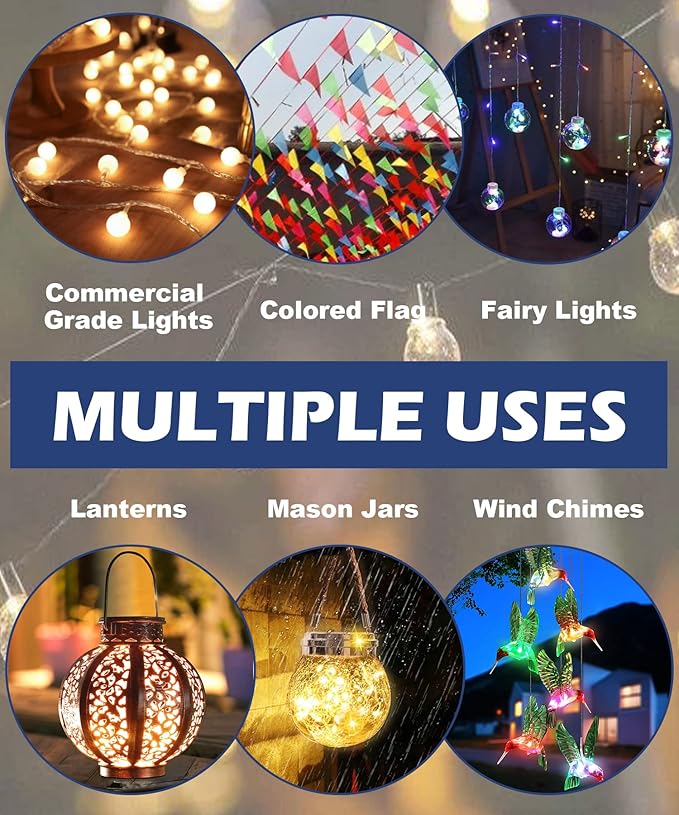 10FT String Light Pole for Outdoor, Heavy Duty Metal Lighting Stand Pole for - Image 7