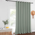 NICETOWN Sage Green Sliding Door Curtains 108 inches Long by NICETOWN