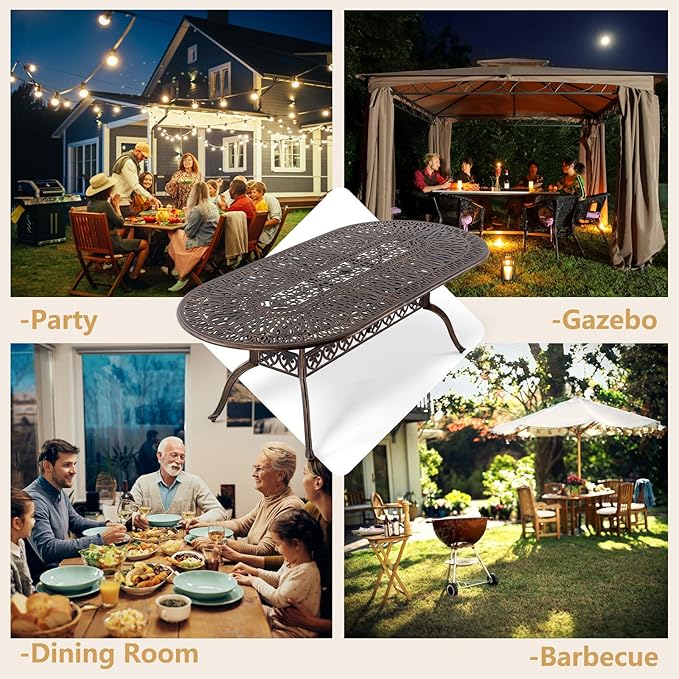 Outdoor Patio Dining Table - Image 5