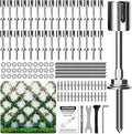 Wire Trellis for Climbing Plants Outdoor, 30-Set Wall Trellis Kit, T316 by Acemaker