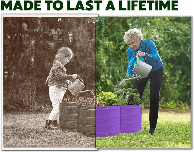 Plant & Plot Galvanized Raised Garden Beds Outdoor // 3×3×1 ft Planter Raised - Image 2