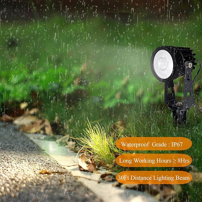 SUNLONG Solar Lights Outdoor Waterproof Solar Powered Spot Lights Aluminum - Image 3