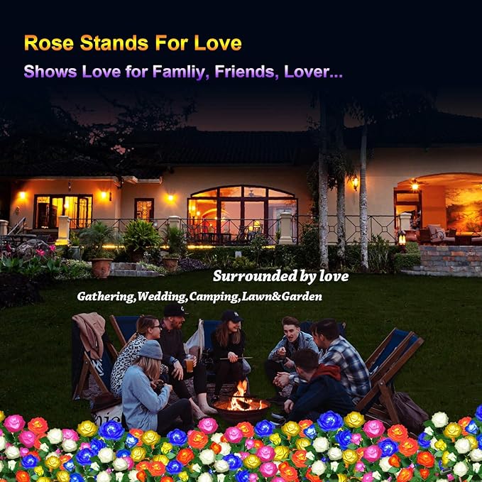 Solar Flower Lights Outdoor - Image 2