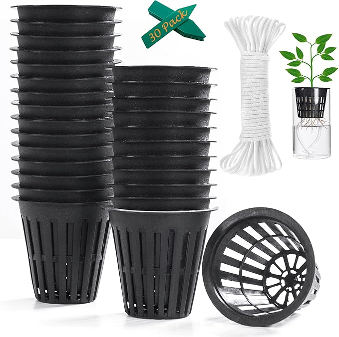 ORIMERC 2 inch Net Cups Pots 30 Pack by OrimercGarden