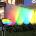 Ensenior Solar Spotlights Outdoor RGB, 7+1 Color Changing Mode Outdoor by Ensenior