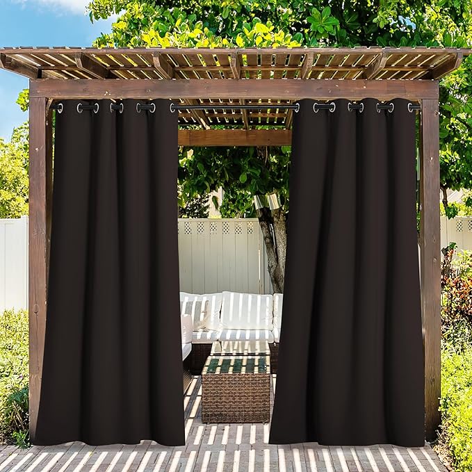NICETOWN 2 Panels Outdoor Curtains by NICETOWN
