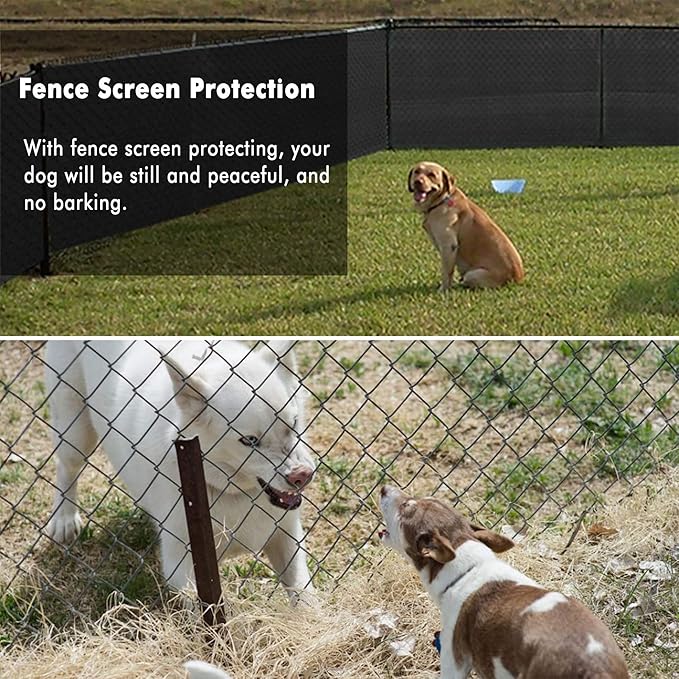 UPGRADE Privacy Fence Screen 3'x19' Black Outdoor 90% Visibility Blockage 170 - Image 6