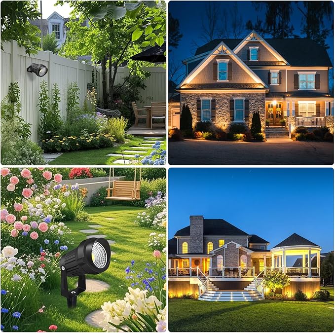 12W LED Landscape Lights Low Voltage, 3000K Warm White 12V AC/DC Waterproof - Image 6