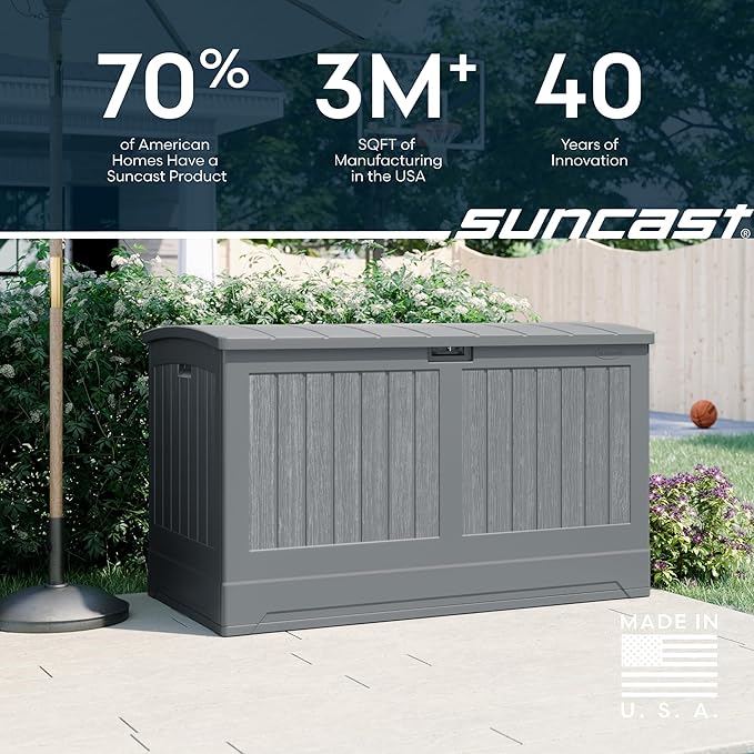 Suncast 200-gal. All-Weather Patio Deck Box, Made in the USA, - Image 7