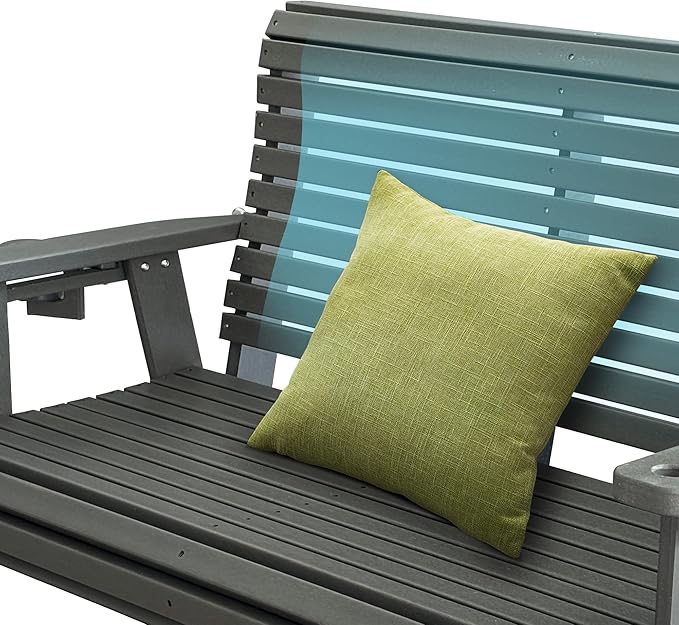 HDPE Porch Swing with 18/8 Stainless Steel Bolts, Ergonomic Design, Ultra - Image 6