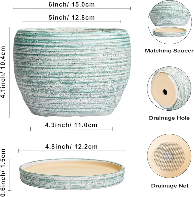 SQOWL Ceramic Plant Pots - Image 3