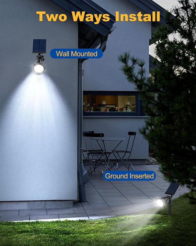 Solar Spot Lights Outdoor, 10 Pack Outdoor Solar Lights - Image 6