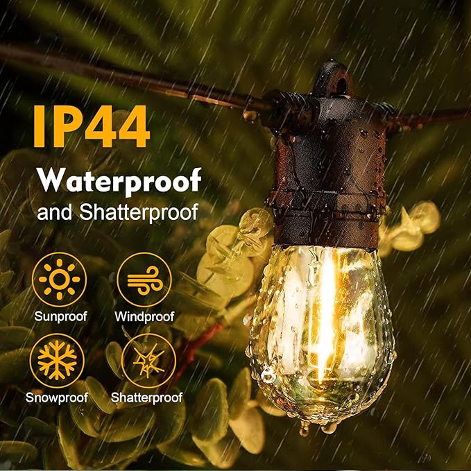 48 Pack LED S14 Replacement Light Bulbs, Shatterproof Outdoor 1 Watt to Replace - Image 6