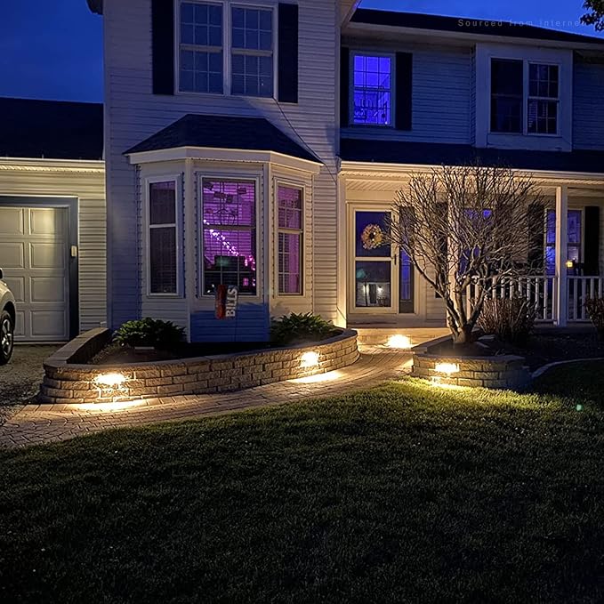 LEONLITE 8-Pack Premium Series 4 Inch 2W LED Retaining Wall Lights Swivel - Image 5