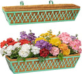2 Pack 30 Inch Window Boxes Planters Railing Planter Box by KarlliuHOMEGARDEN