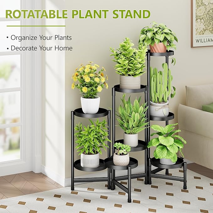 8 Tier Plant Stand Indoor, Tiered Plant Stand Outdoor - Image 2