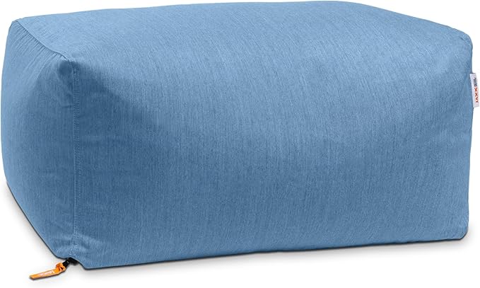 Jaxx Leon Outdoor Bean Bag Ottoman, Ocean Blue - Image 8