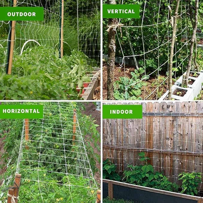 Tcamp Heavy-Duty Polyester Garden Trellis Netting Plant Climbing Net - Image 7