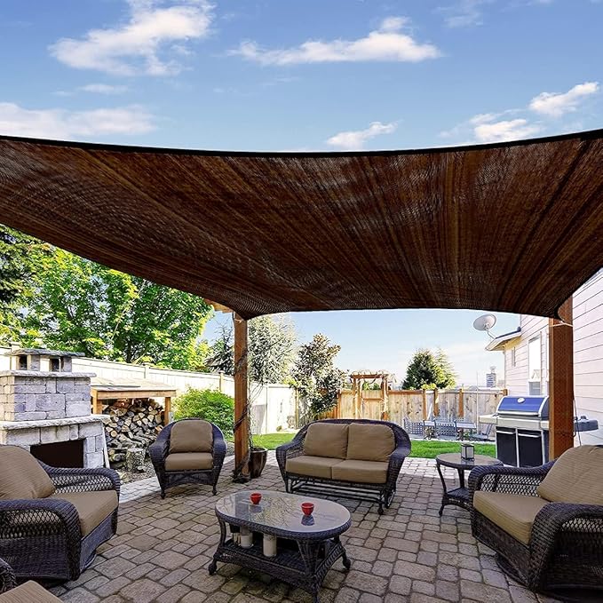 Quictent 20x16ft 185G HDPE Rectangle Sun Shade Sail Canopy 98% UV Block Outdoor - Image 8