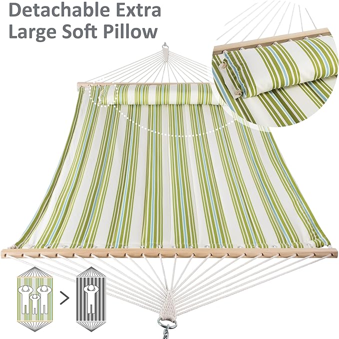 SUNCREAT Hammock 2 Person Heavy Duty, Double Hammocks - Image 3