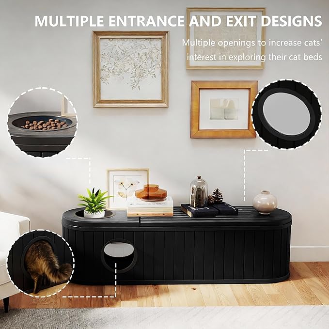 DRATO Outdoor Storage Box, Resin Deck Storage Box Waterproof Patio Storage Box - Image 5