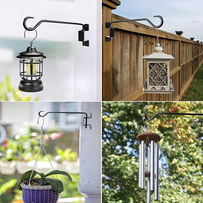 2PCS Wall Mounted Plant Hanger, Indoor/Outdoor Decorative Hook - Image 4