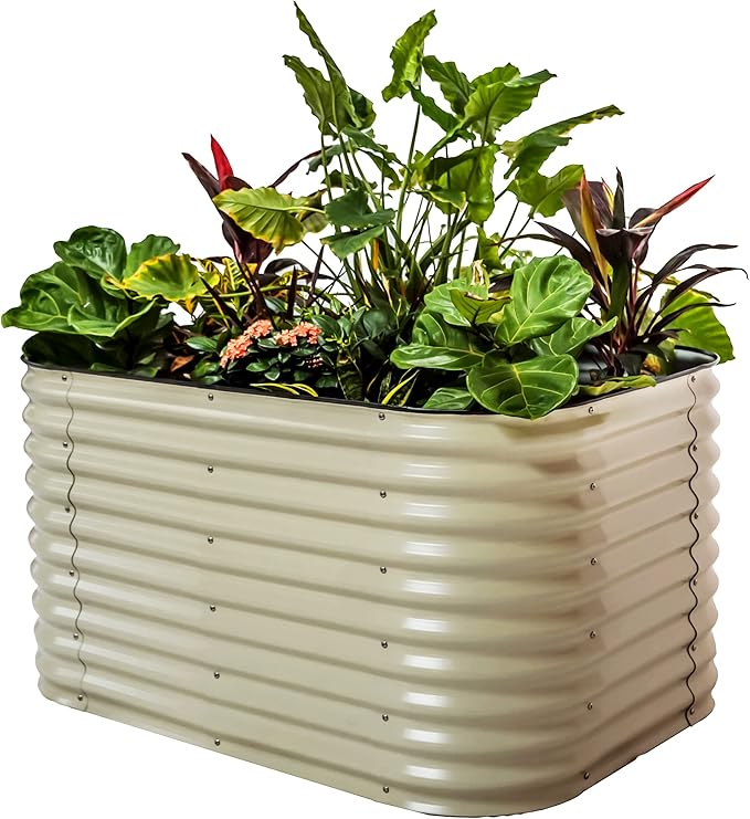 32" Extra Tall Raised Garden Bed Kits, 3.5 x 5 x 2.7ft Raised Planter Box by VegoGarden