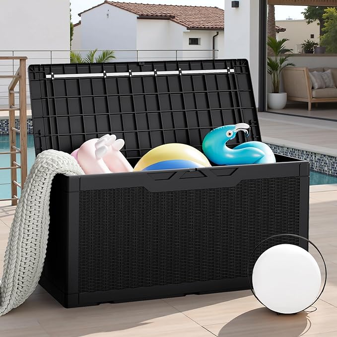 JUMMICO 100 Gallon Resin Deck Box - Image 7