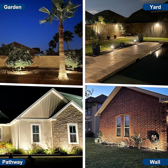 Solar Spot Lights Outdoor, 2 Pack Outdoor Solar Lights - Image 6