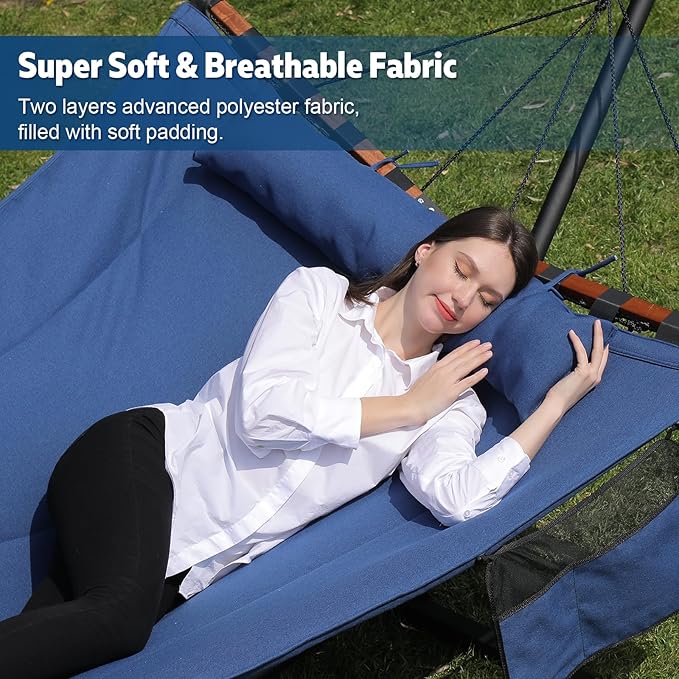TegerDeger 12FT 2 Person Hammock Large Hammock 450LB Capacity - Image 2