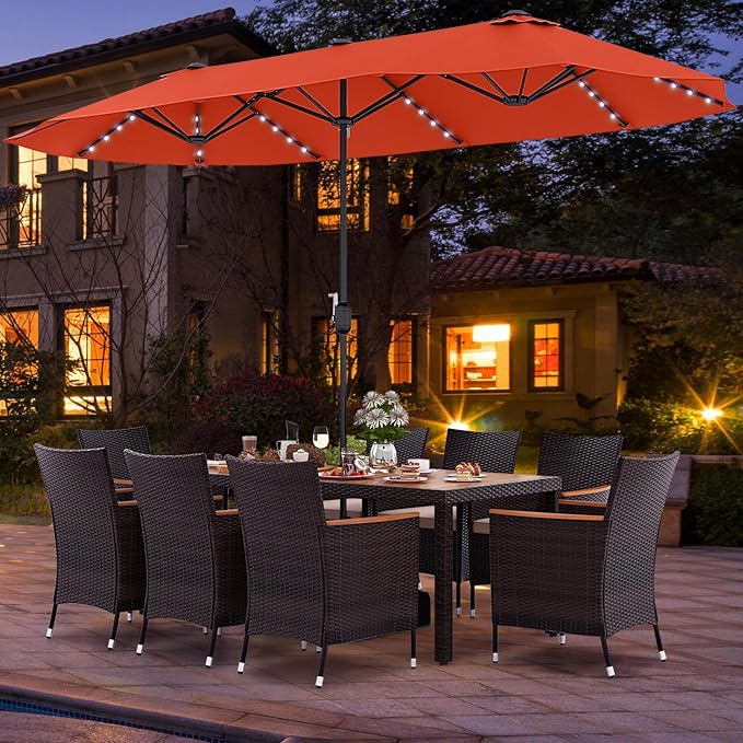 Tangkula 11 Pieces Rattan Outdoor Dining Set - Image 2
