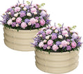 ZXZYHFTY Round Galvanized Raised Garden Bed kit, Round Large Metal Raised by ZXZYHFTY