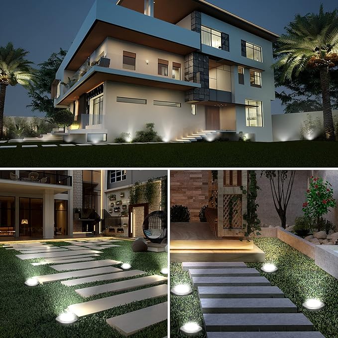 JESLED Landscape Lighting 6W LED Well Lights, 12V 24V Ground Lights 6000K - Image 9