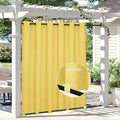 Easy-Going Linen Look Outdoor Curtains Waterproof Windproof Porch Curtains by Easy-Going