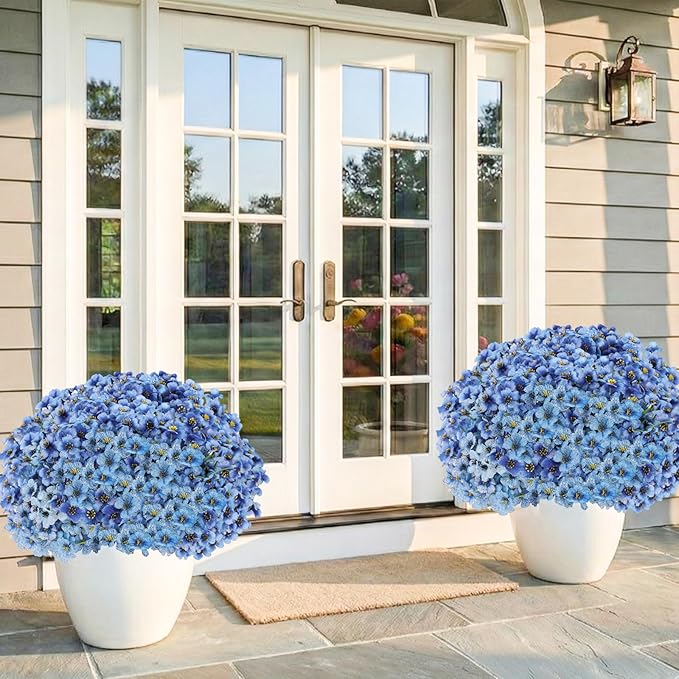 60 Pack Artificial Flowers for Outdoor Indoor Fake Plants, Faux Silk Flowers - Image 7