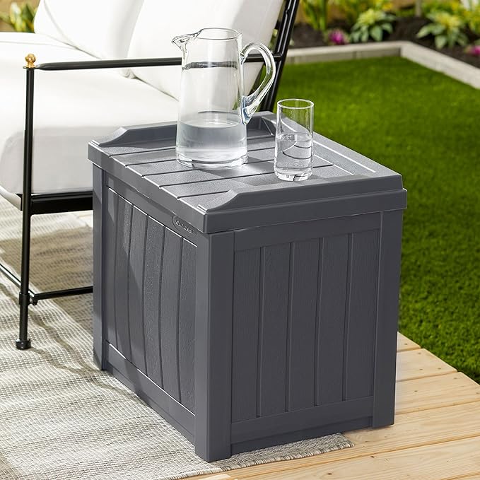 Suncast Small Deck Box Storage w/ Bench Seat - Image 10