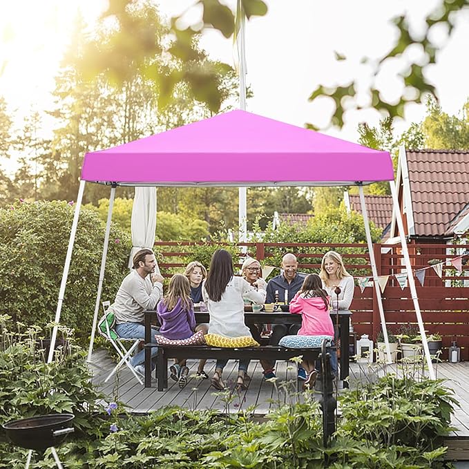 Canopy Tent, 10X10 FT Pop Up Canopy Outdoor Instant Tent Slant Legs - Image 5