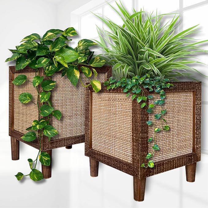 Autumn Alley Rustic Boho Large Indoor Planter by AutumnAlley