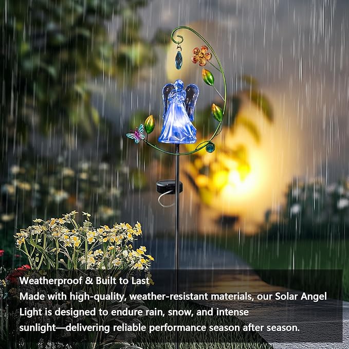 Solar Angel Light for Cemetery Decor - Image 5