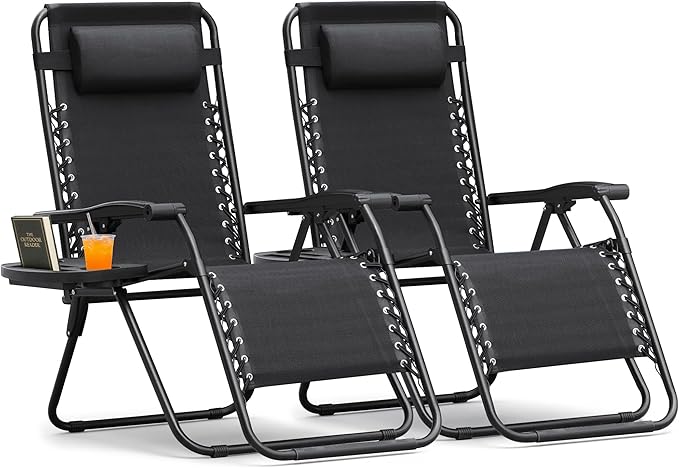 Homall Zero Gravity Chair Patio Folding Lawn Lounge Chairs Outdoor Lounge by Homall